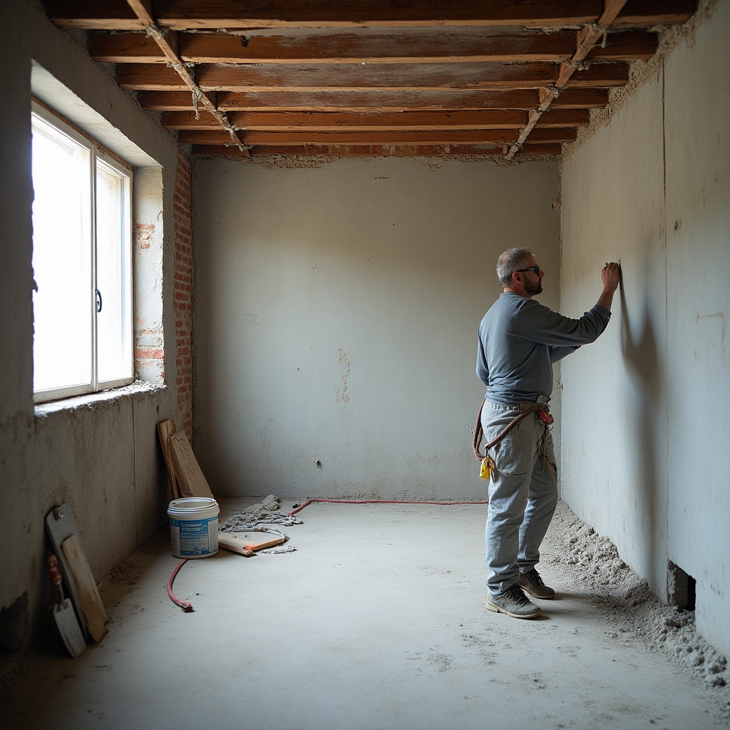 Капитальный ремонт квартиры в процессе работ