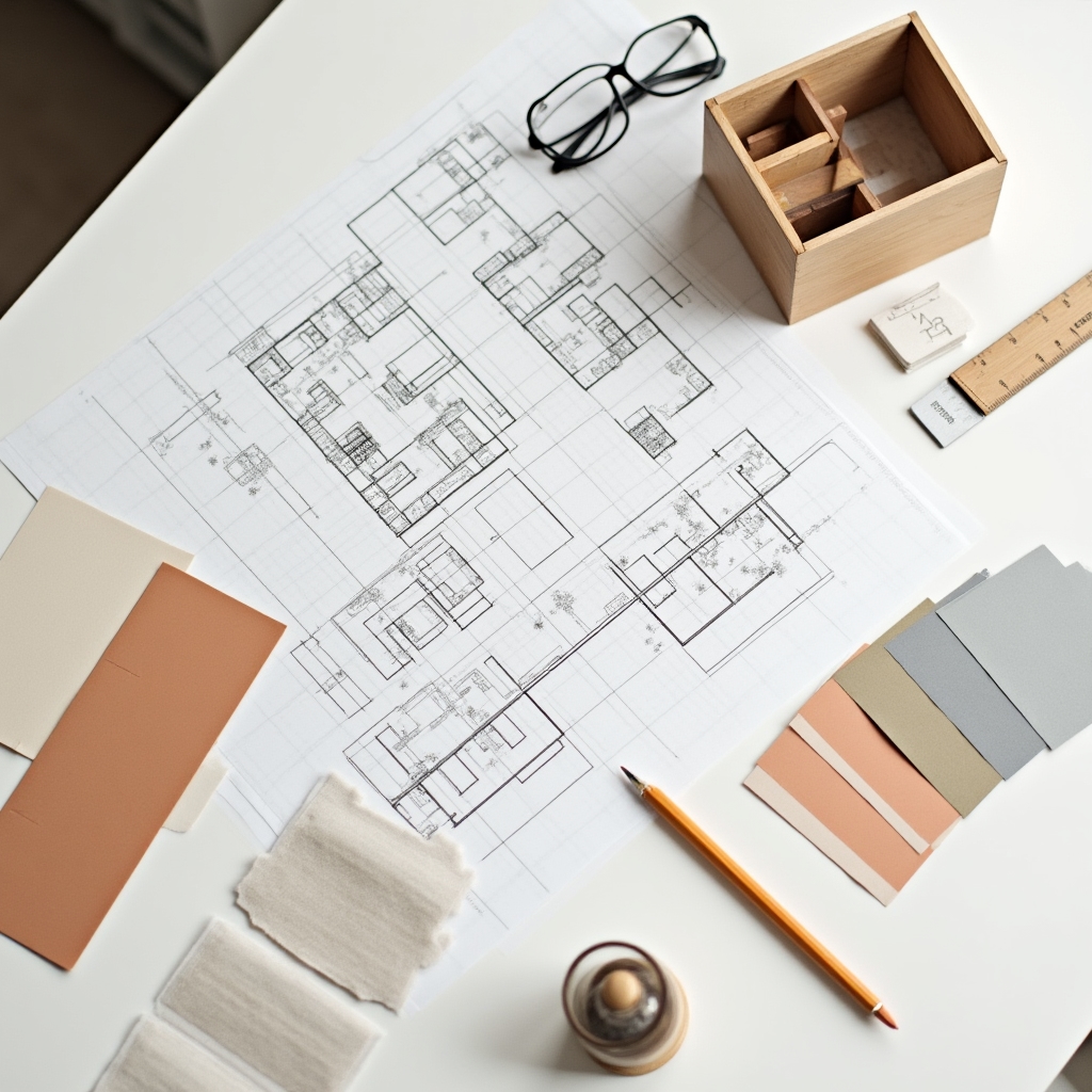 Дизайн-проект квартиры с чертежами и визуализацией